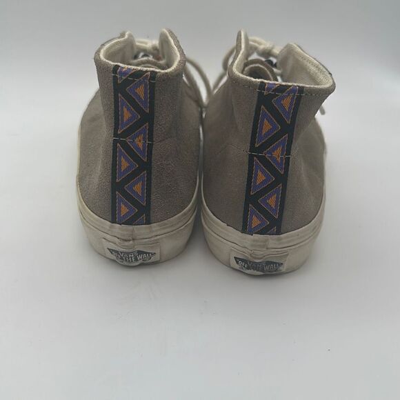 Vans Rhea Khaki Suede Lace-Up Slim Classic Beads Detail Shoes Size 5 Women's - Picture 4 of 7